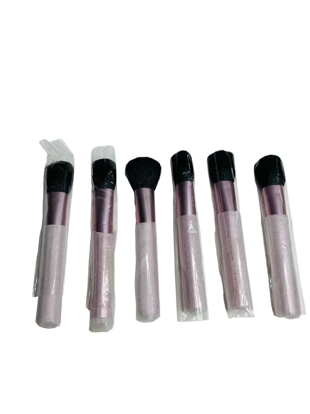 Mally Makeup Cosmetic Blush Brush Pink Bundle Set of 6 Beauty